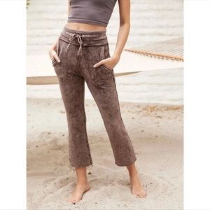 Free People Movement flare wide leg cropped pants